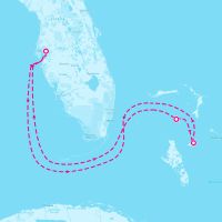 Radiance of the Seas December 23, 2023 itinerary map