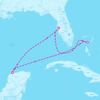 Radiance of the Seas March 2, 2024 itinerary map