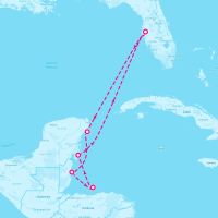 Radiance of the Seas November 23, 2024 itinerary map