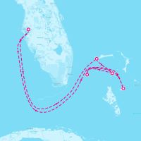 Radiance of the Seas January 4, 2025 itinerary map