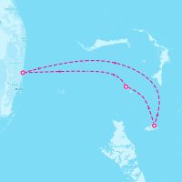 Radiance of the Seas February 23, 2026 itinerary map