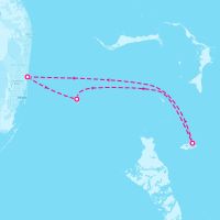Radiance of the Seas March 27, 2026 itinerary map