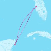 Radiance of the Seas April 30, 2026 itinerary map