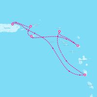 Radiance of the Seas May 2, 2026 itinerary map