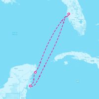 Radiance of the Seas June 1, 2026 itinerary map