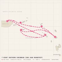 Rhapsody of the Seas January 29, 2028 itinerary map
