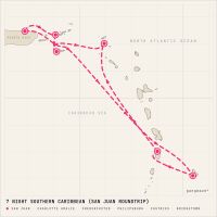 Rhapsody of the Seas February 19, 2028 itinerary map
