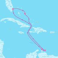 MS Rotterdam February 16, 2024 itinerary map