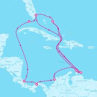 MS Rotterdam March 8, 2024 itinerary map