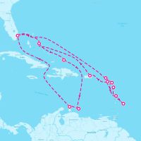MS Rotterdam March 17, 2024 itinerary map