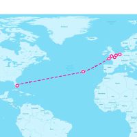 MS Rotterdam April 13, 2024 itinerary map