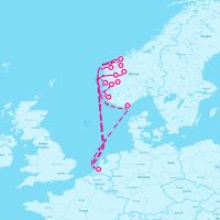 MS Rotterdam July 20, 2024 itinerary map