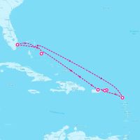 MS Rotterdam January 17, 2025 itinerary map