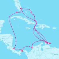 MS Rotterdam March 7, 2025 itinerary map