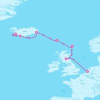 MS Rotterdam June 14, 2025 itinerary map