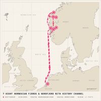 MS Rotterdam June 20, 2027 itinerary map