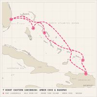 MS Rotterdam January 29, 2028 itinerary map