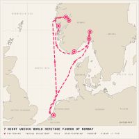 MS Rotterdam June 4, 2028 itinerary map