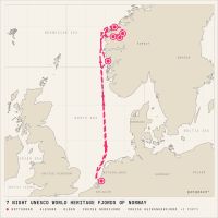 MS Rotterdam June 25, 2028 itinerary map