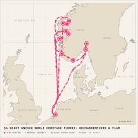 MS Rotterdam July 30, 2028 itinerary map