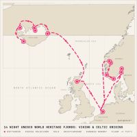 MS Rotterdam August 20, 2028 itinerary map