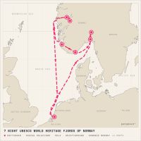 MS Rotterdam August 20, 2028 itinerary map