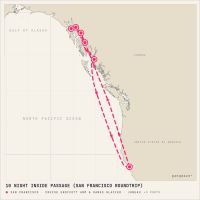Ruby Princess August 31, 2026 itinerary map