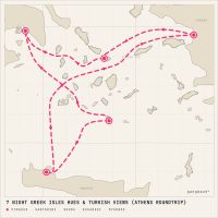 Scarlet Lady May 14, 2028 itinerary map