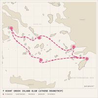 Scarlet Lady May 28, 2028 itinerary map