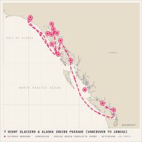 Seabourn Encore July 23, 2027 itinerary map