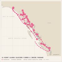 Seabourn Encore August 6, 2027 itinerary map