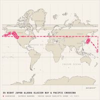 Seabourn Encore September 3, 2027 itinerary map