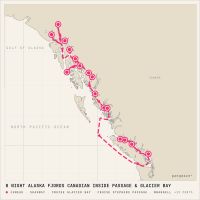 Seabourn Encore September 10, 2027 itinerary map