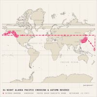 Seabourn Encore September 18, 2027 itinerary map