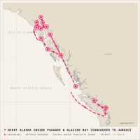 Seabourn Encore May 12, 2028 itinerary map
