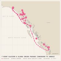Seabourn Encore July 28, 2028 itinerary map