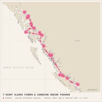 Seabourn Encore August 18, 2028 itinerary map
