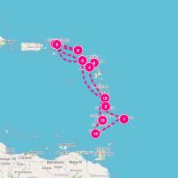 Seabourn Ovation November 27, 2027 itinerary map