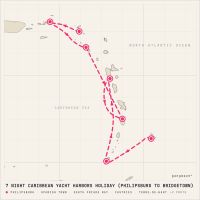 Seabourn Ovation December 30, 2028 itinerary map