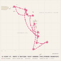 Seabourn Ovation February 17, 2029 itinerary map