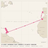 Seabourn Ovation March 17, 2029 itinerary map