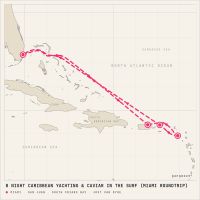 Seabourn Quest November 10, 2028 itinerary map