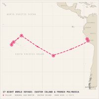 Seabourn Quest January 20, 2029 itinerary map