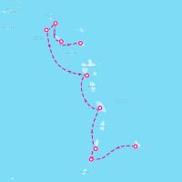 SeaDream II January 6, 2024 itinerary map