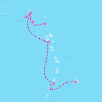 SeaDream II January 28, 2024 itinerary map