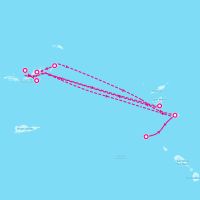 SeaDream II February 11, 2024 itinerary map