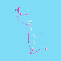 SeaDream II March 31, 2024 itinerary map