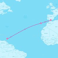 SeaDream II April 22, 2024 itinerary map