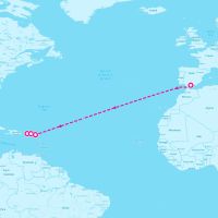 SeaDream II October 19, 2024 itinerary map