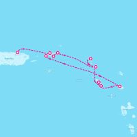 SeaDream II January 4, 2025 itinerary map